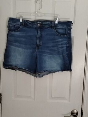 torrid Washed Blue Denim Cutoff Shorts